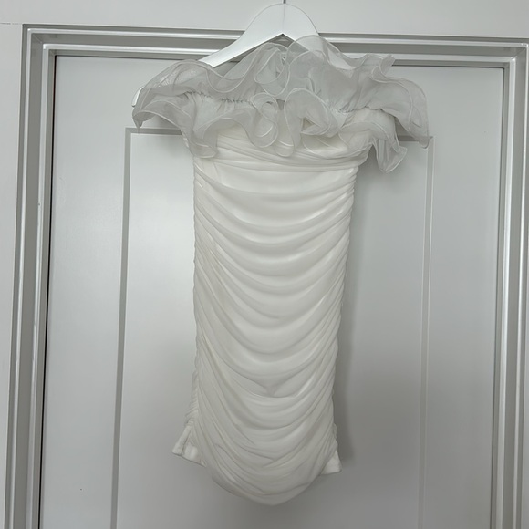 HELLO MOLLY MISTY NIGHTS DRESS WHITE - Picture 4 of 7